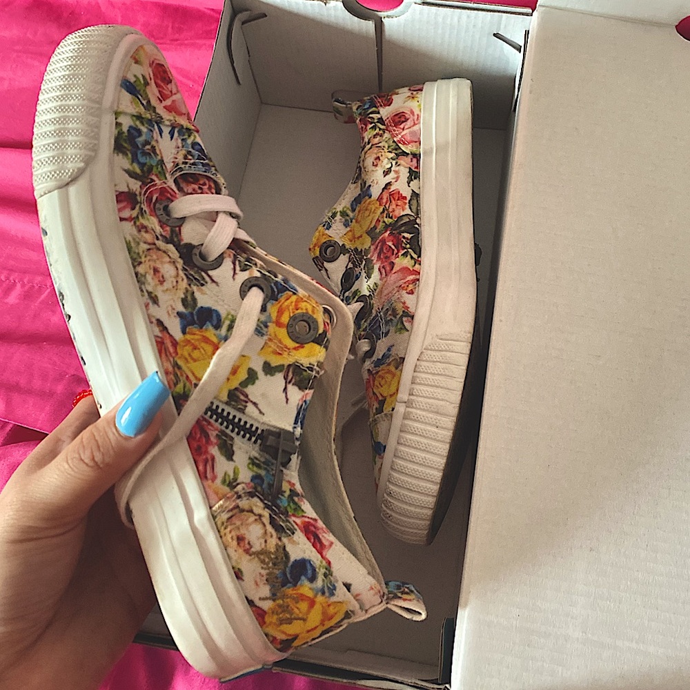 Blowfish Floral Pattern Sneakers